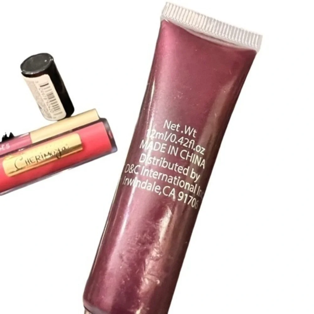Lot Of 4 Lipstick‎ Lipgloss Revlon 423 Pink Velvet Cherimoya JLB Beauty Concepts